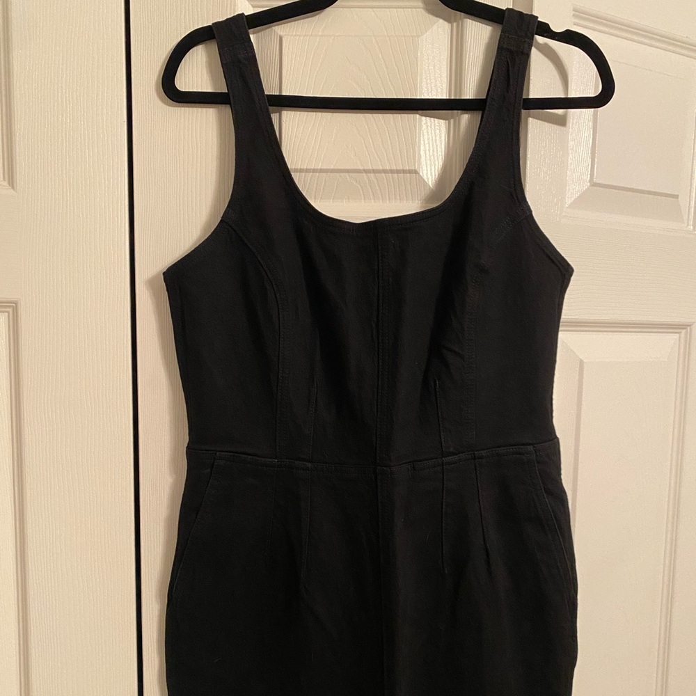 Madewell jumpsuit, black, size 12
